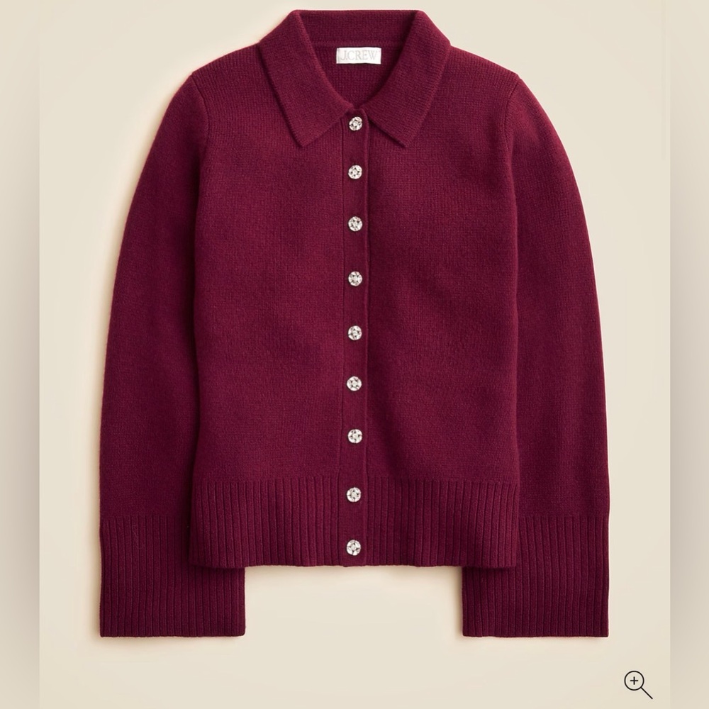 J‎ CREW SIZE Milano-stitch cinched-waist cardigan CO602
